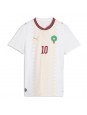 Marocko Brahim Diaz #10 Replika Borta Kläder Dam VM 2026 Kortärmad